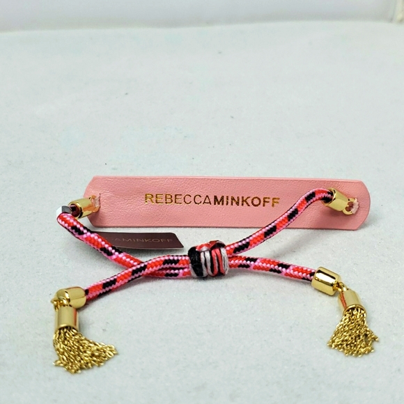 Rebecca Minkoff pink seed beads bracelet - Picture 2 of 3
